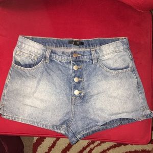 High Waisted Jean Shorts